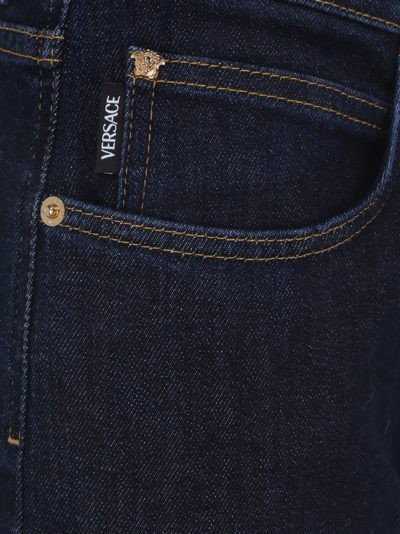 Shop Versace Jeans In Blu Indigo