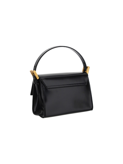 Shop By Far Fran Semi Patent Bag In Black