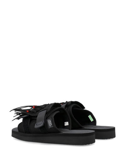 Shop Suicoke Hoto-cab Sandals In Black