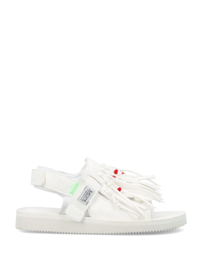 Shop Suicoke Was-4ab Sandals In White