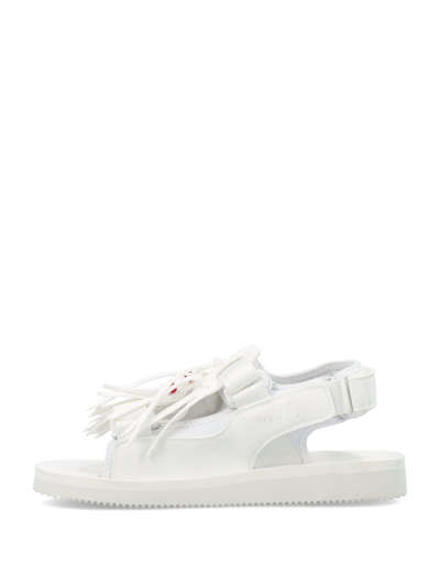 Shop Suicoke Was-4ab Sandals In White