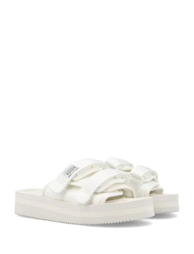 Shop Suicoke Moto-vpo Sandals In White