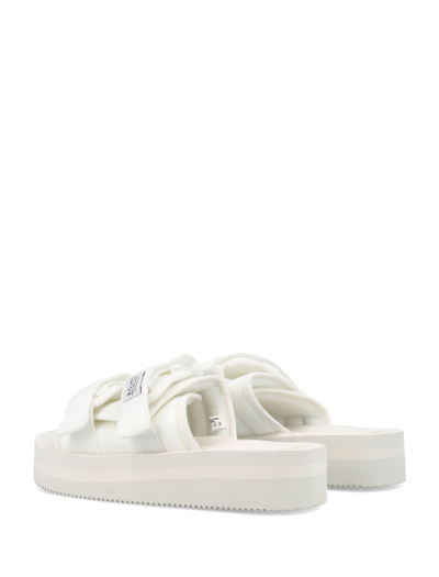 Shop Suicoke Moto-vpo Sandals In White