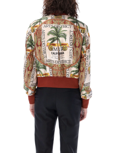 Shop Amiri Rum Label Bomber Jacket In Multicolor