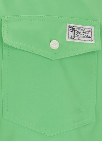 Shop Polo Ralph Lauren Traveler Swimsuit In Green