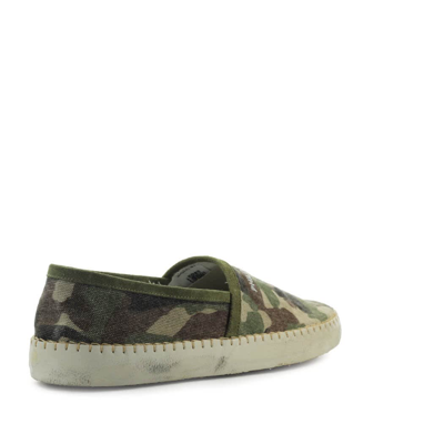 Shop Philippe Model Marseille Camouflage Green Espadrille In Military