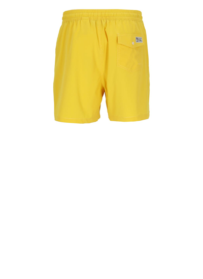 Shop Polo Ralph Lauren Traveler Swimsuit In Yellow