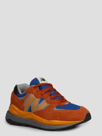 Shop New Balance 57/40 Sneakers In Rusty Red Orange Blue