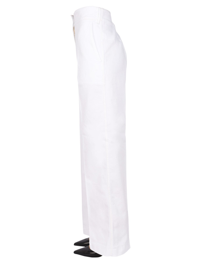 Shop Patou Straight Leg Pants In Bianco