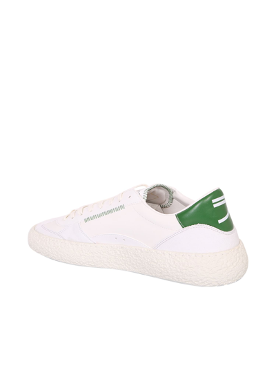 Shop Puraai Erba Low-top Sneakers In Bianco E Verde