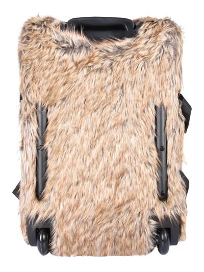 Shop Mm6 Maison Margiela Furry Suitcase