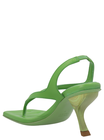Shop Gia Borghini X Rosie Huntington Whiteley Slingback Sandals In Verde