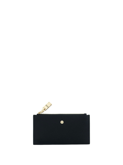Shop Borbonese Leather And Coated Canvas Card Holder Op  In Black