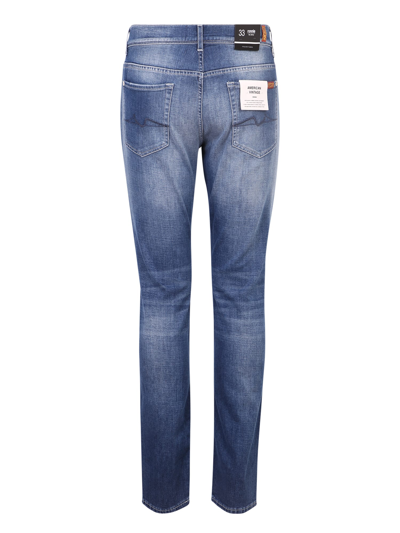 Shop 7 For All Mankind The Cropped Jo Jeans In Mid Blue