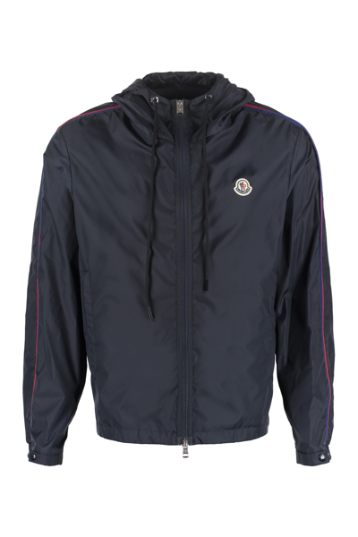 Shop Moncler Hattab Technical Fabric Hooded Jacket