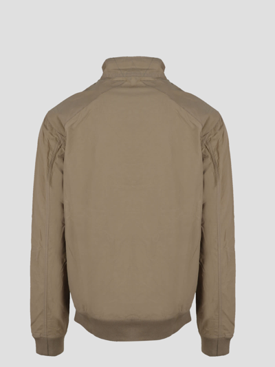 Shop Barbour Rectifier Harrington Jacket In Military Brown