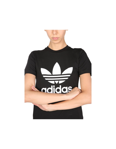 Shop Adidas Originals Crew Neck T-shirt In Black