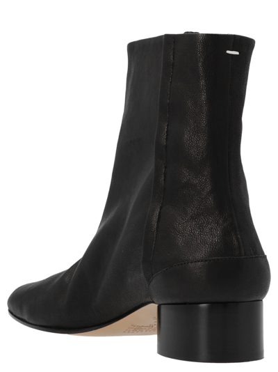 Shop Maison Margiela Tabi Ankle Boots In Black