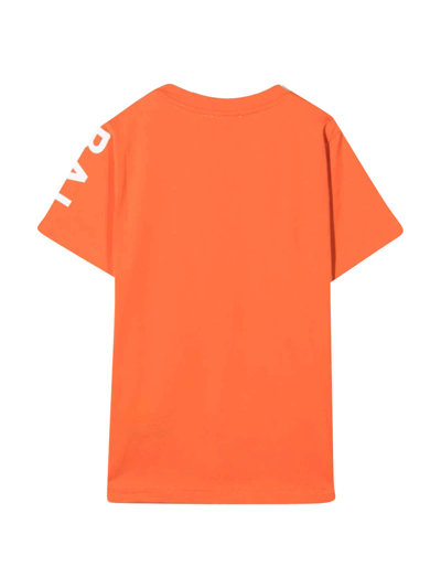 Shop Balmain Orange T-shirt Unisex In Arancio