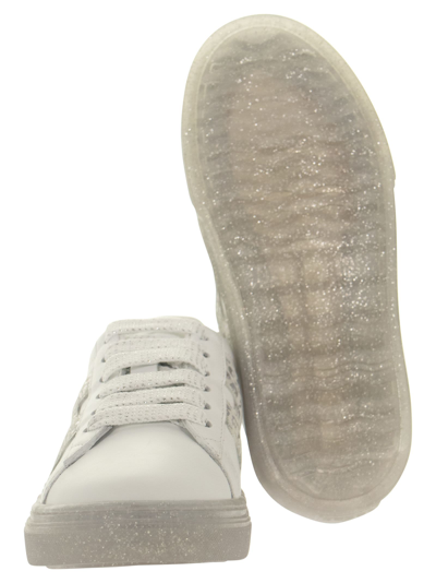 Shop Hogan J582  Rebel - Sneakers In White/silver