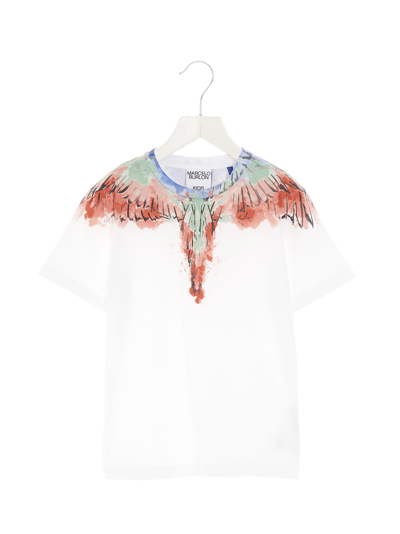 Shop Marcelo Burlon County Of Milan Watercolor Wings T-shirt In White