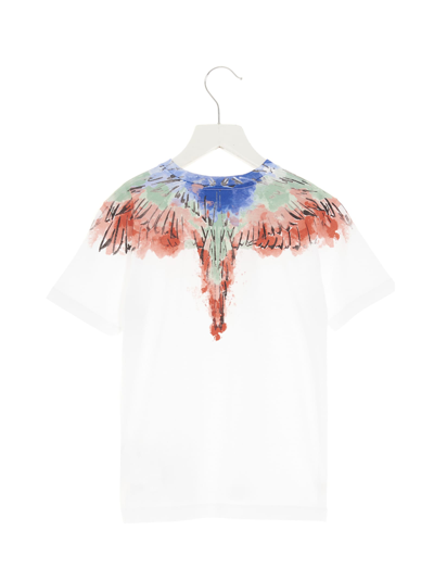 Shop Marcelo Burlon County Of Milan Watercolor Wings T-shirt In White