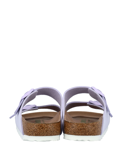 Shop Birkenstock Arizona Vegan Birko-flor Nubuck In Lavander