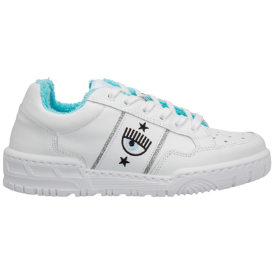Shop Chiara Ferragni Cf-1 Sneakers In Bianco