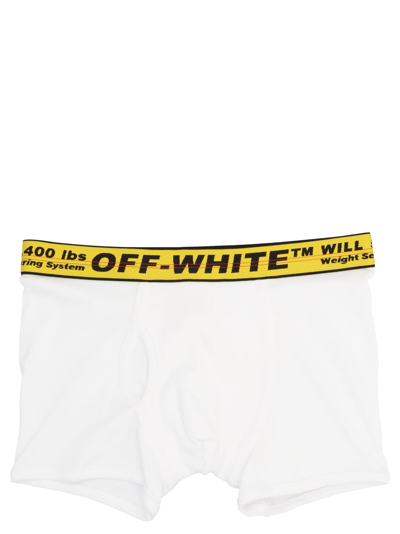 Shop Off-white Logo Boxer In White