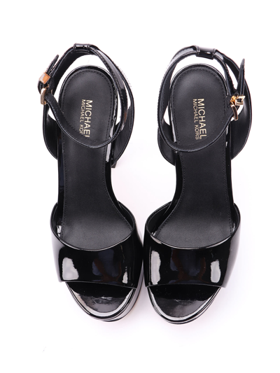 Michael Kors `jenson` Platform Sandals In Nero | ModeSens