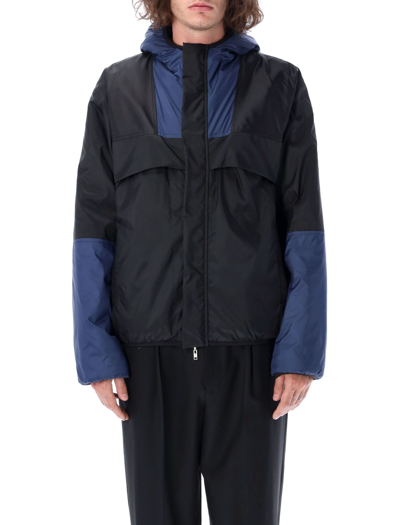 Shop Marni Ripstop Nylon Windbreaker In Black Navy