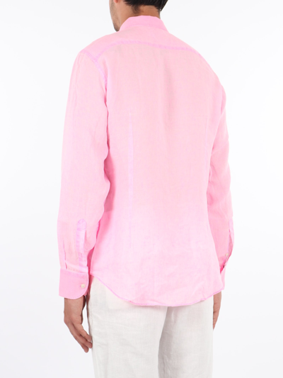 Shop Mc2 Saint Barth Pamplona Classic Shirt Shirt In Rosa