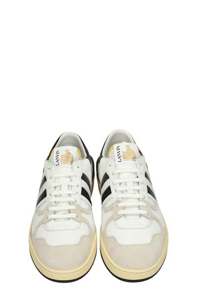 Shop Lanvin Sneakers In White Polyester