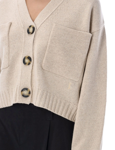 Shop Proenza Schouler Eco Cashmere Cardigan In Oatmeal