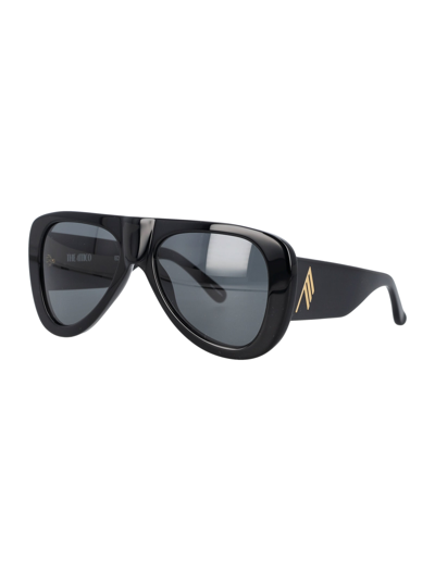 Shop Attico Edie Sunglasses In Black Grey