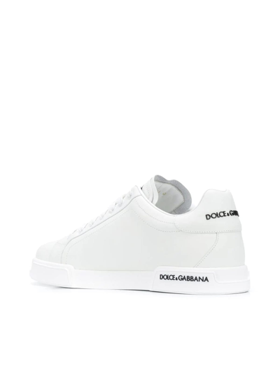 Shop Dolce & Gabbana Lowtop Nappa In White