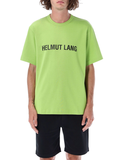 Shop Helmut Lang Core Logo T-shirt In Green Lime