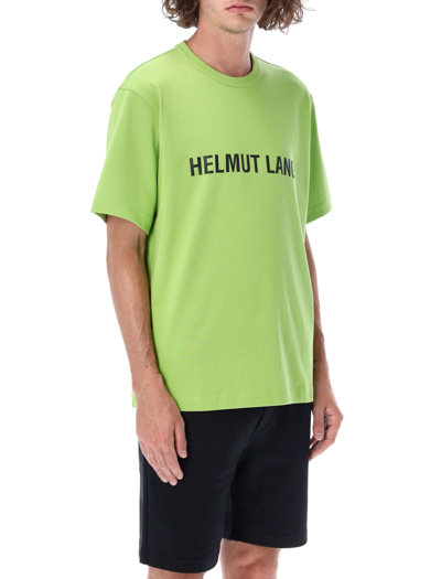 Shop Helmut Lang Core Logo T-shirt In Green Lime