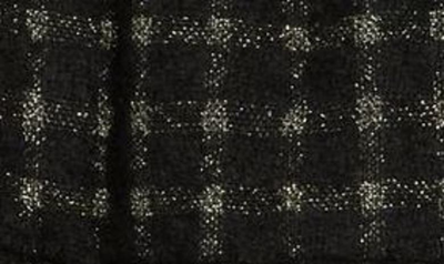 Shop Moon River Tiered Metallic Tweed Dress In Black Multi