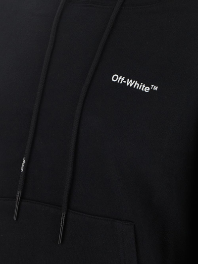 Shop Off-white Caravaggio Arrow Hoodie In Black