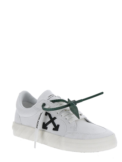 Shop Off-white Low Vulcanized Canvas Sneaker In White