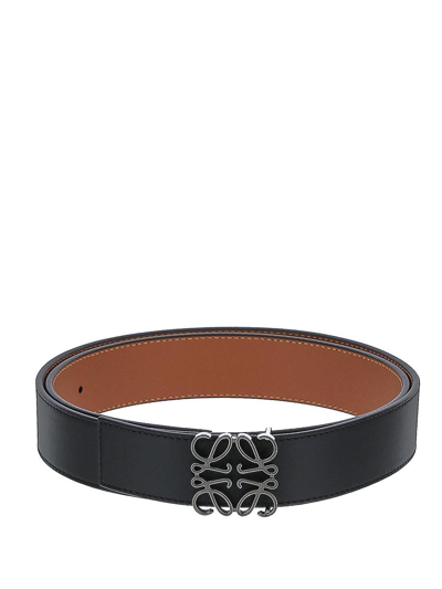 Shop Loewe Reversible Anagram Belt