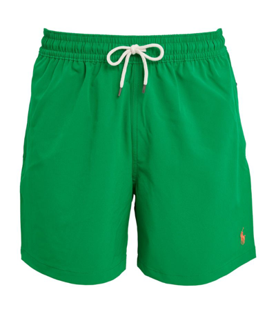 Shop Polo Ralph Lauren Traveller Swim Shorts In Green