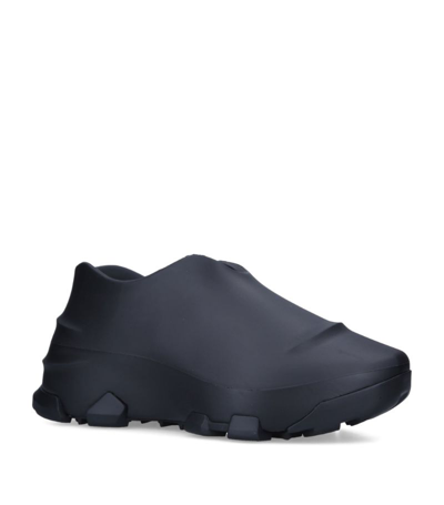Shop Givenchy Leather Monumental Mallow Slip-on Sneakers In Black