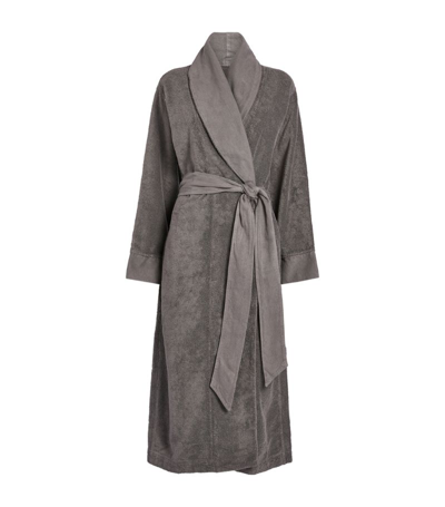 Shop Abyss & Habidecor Cotton Amigo Robe (extra Large) In Grey