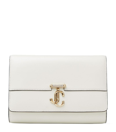 Shop Jimmy Choo Avenue Clutch Bag In White