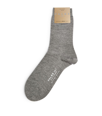 Shop Falke Cashmere-blend Socks In Grey