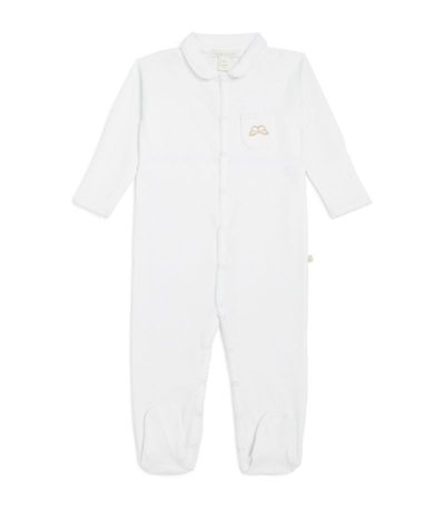 Shop Marie-chantal Angel Wing Sleepsuit With Mittens (0-12 Months) In White