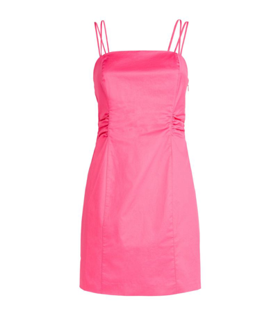 Shop Frame Tie-back Mini Dress In Pink