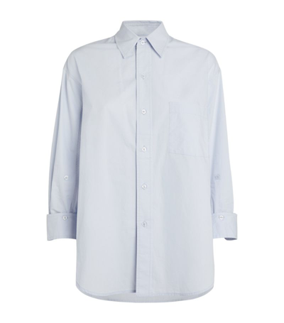 Shop Citizens Of Humanity Cotton Kayla Shirt In Blue